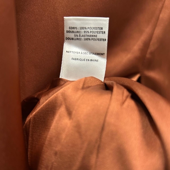 ASTR Long Copper Satin Dress - Picture 11 of 12